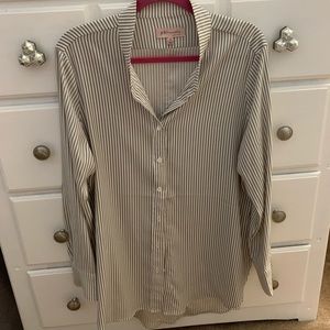 Long striped button down shirt from Philosophy